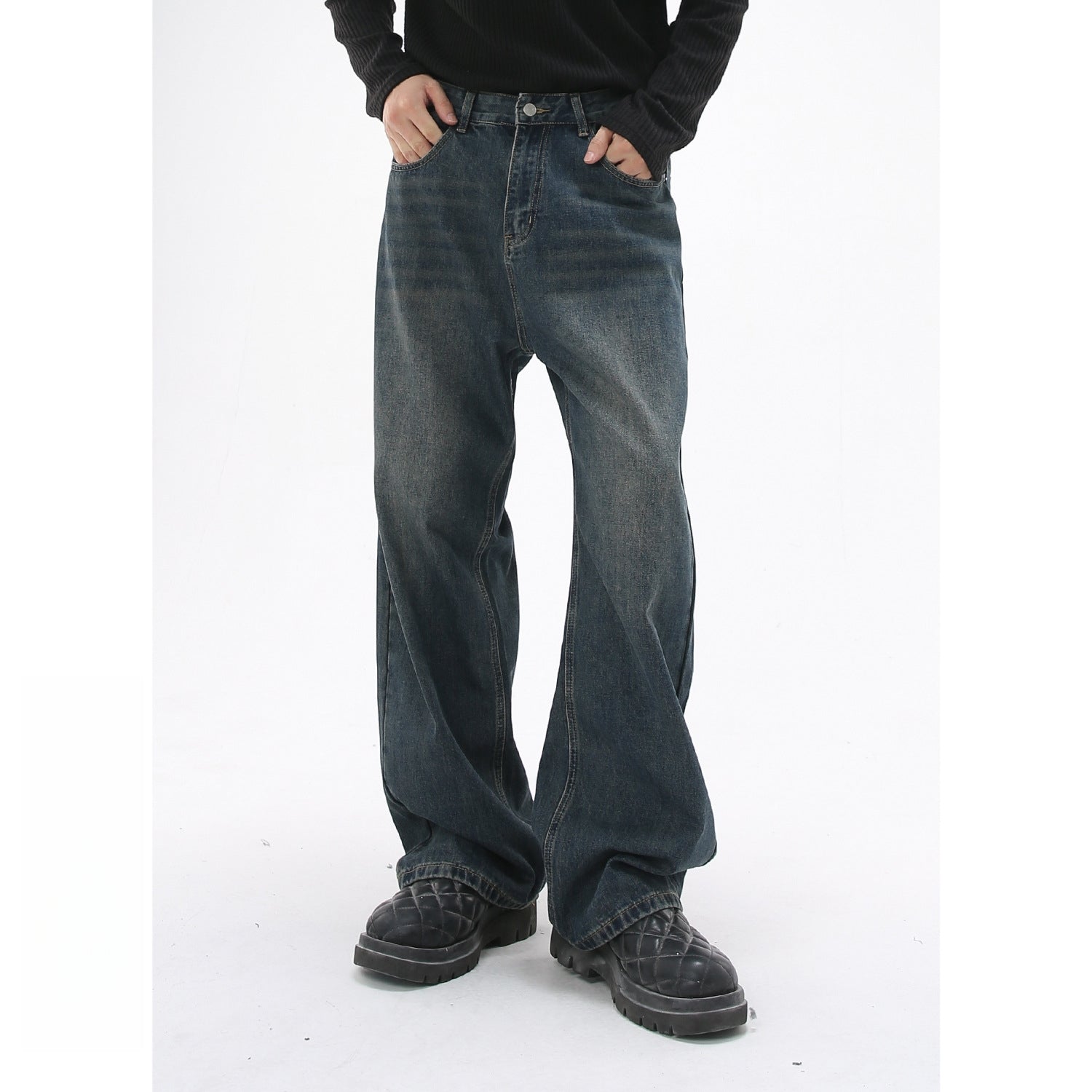Mens Casual 84.5%cotton 7%polyester 8.5%regenerated cellulose fiber jeans NB-427