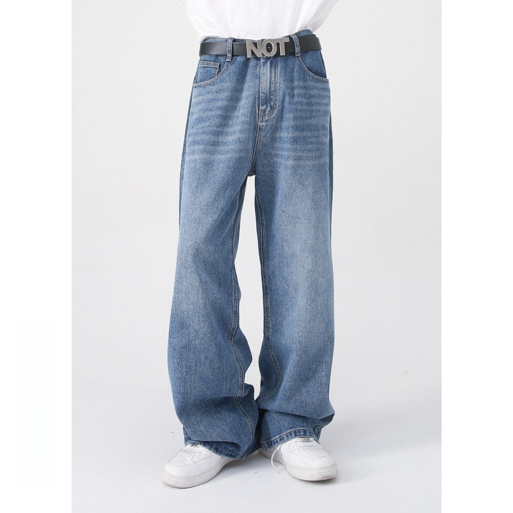Mens Oversized 79.3%cotton 9.1%polyester 11.6%regenerated cellulose fiber jeans NB-B414