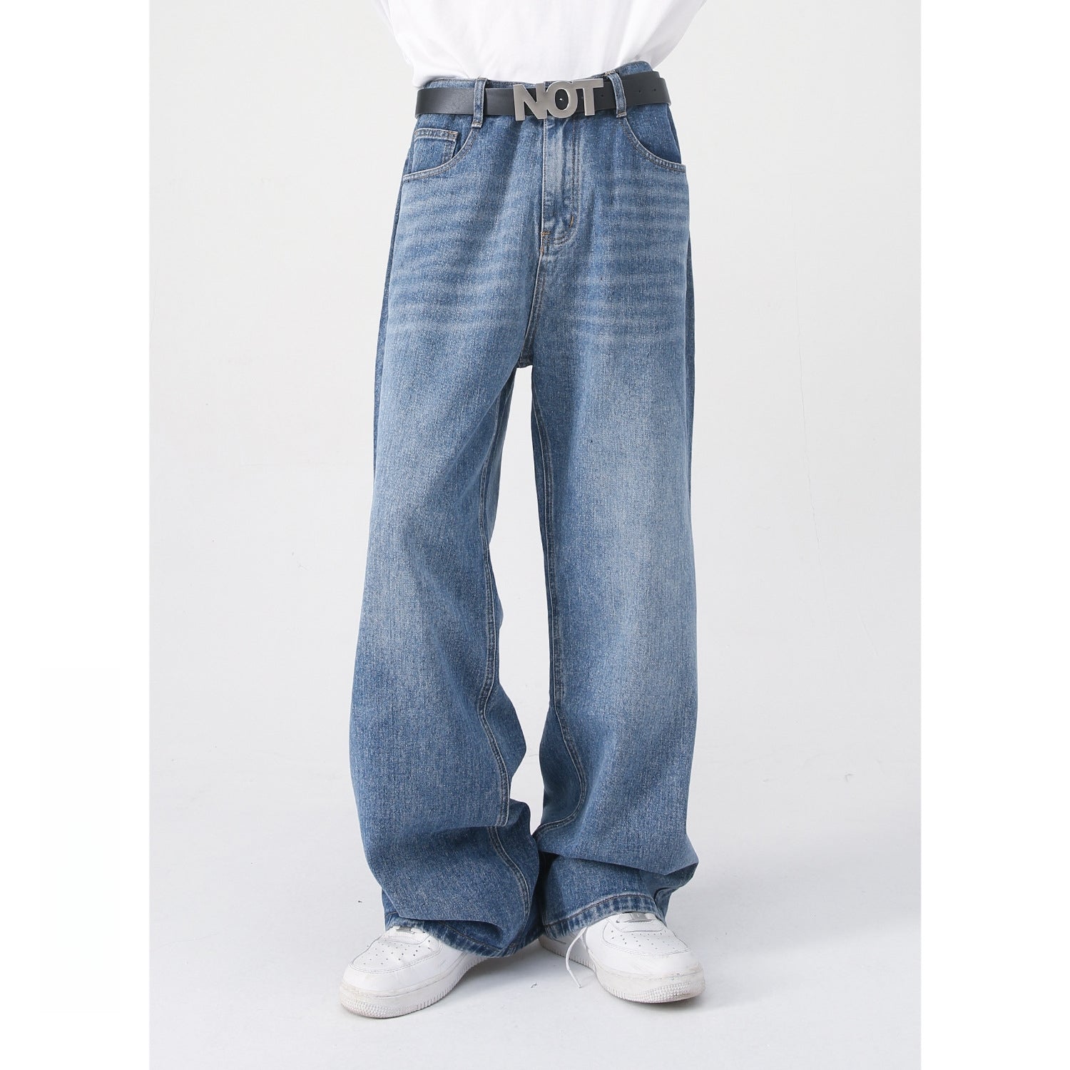 Mens Oversized 79.3%cotton 9.1%polyester 11.6%regenerated cellulose fiber jeans NB-B414