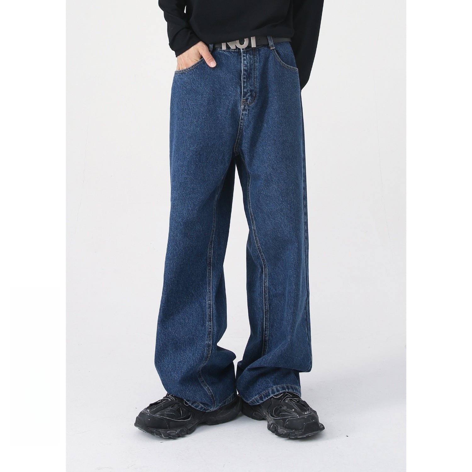 Mens Oversized 79.3%cotton 9.1%polyester 11.6%regenerated cellulose fiber jeans NB-B414