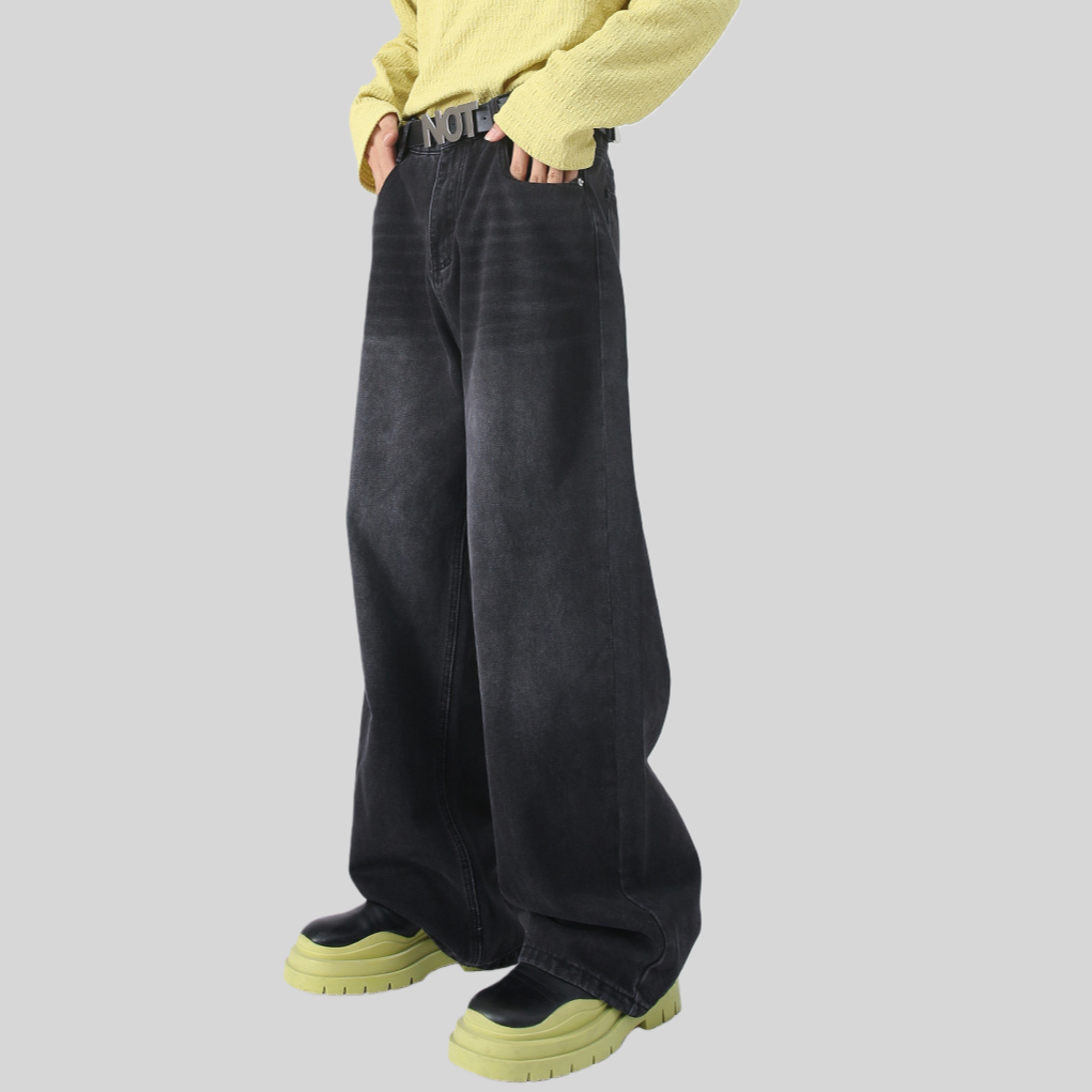 Mens Oversized 79.3%cotton 9.1%polyester 11.6%regenerated cellulose fiber jeans NB-B414