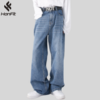 Mens Oversized 79.3%cotton 9.1%polyester 11.6%regenerated cellulose fiber jeans NB-B414