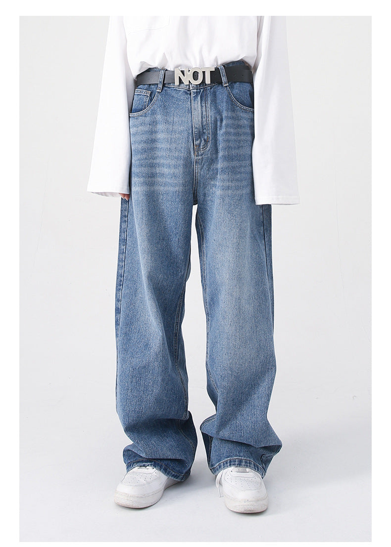 Mens Oversized 79.3%cotton 9.1%polyester 11.6%regenerated cellulose fiber jeans NB-B414