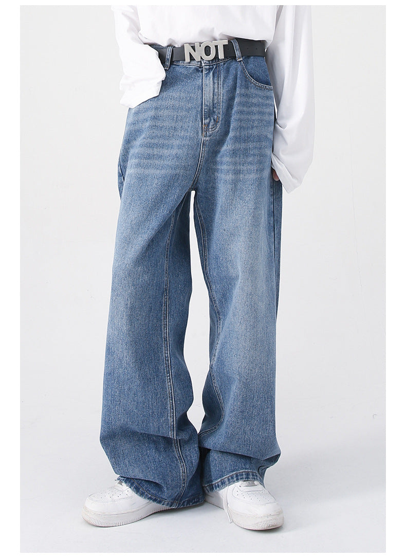 Mens Oversized 79.3%cotton 9.1%polyester 11.6%regenerated cellulose fiber jeans NB-B414