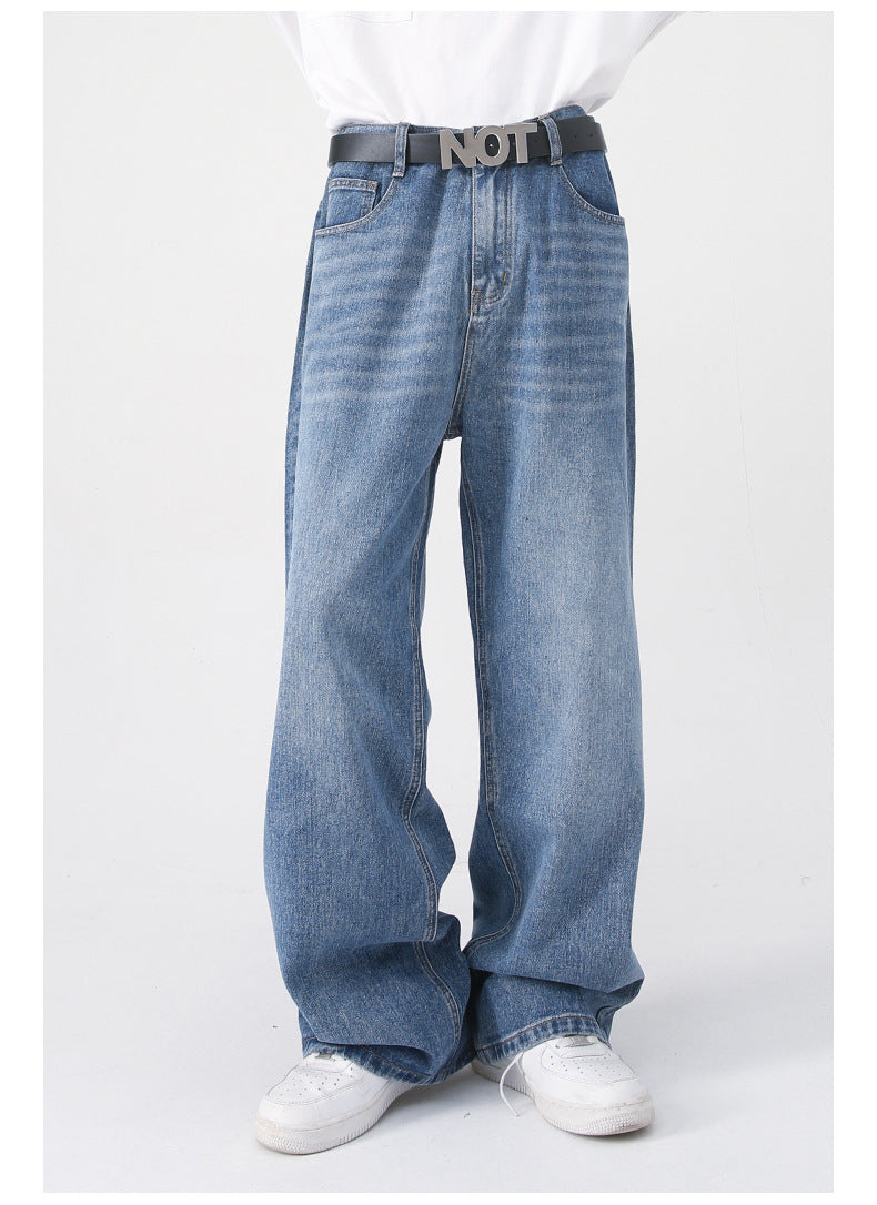 Mens Oversized 79.3%cotton 9.1%polyester 11.6%regenerated cellulose fiber jeans NB-B414