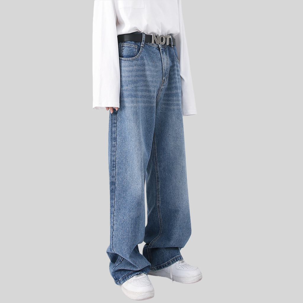 Mens Oversized 79.3%cotton 9.1%polyester 11.6%regenerated cellulose fiber jeans NB-B414