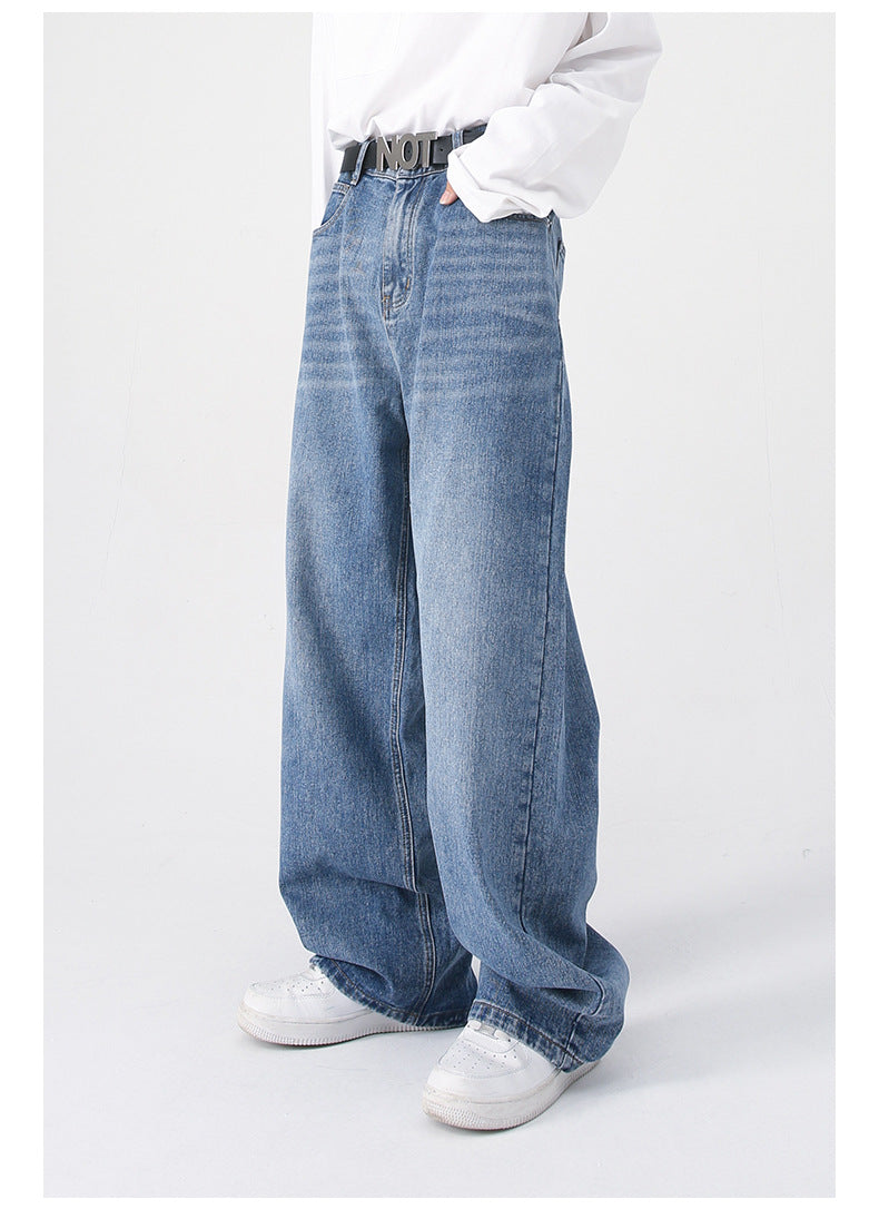 Mens Oversized 79.3%cotton 9.1%polyester 11.6%regenerated cellulose fiber jeans NB-B414
