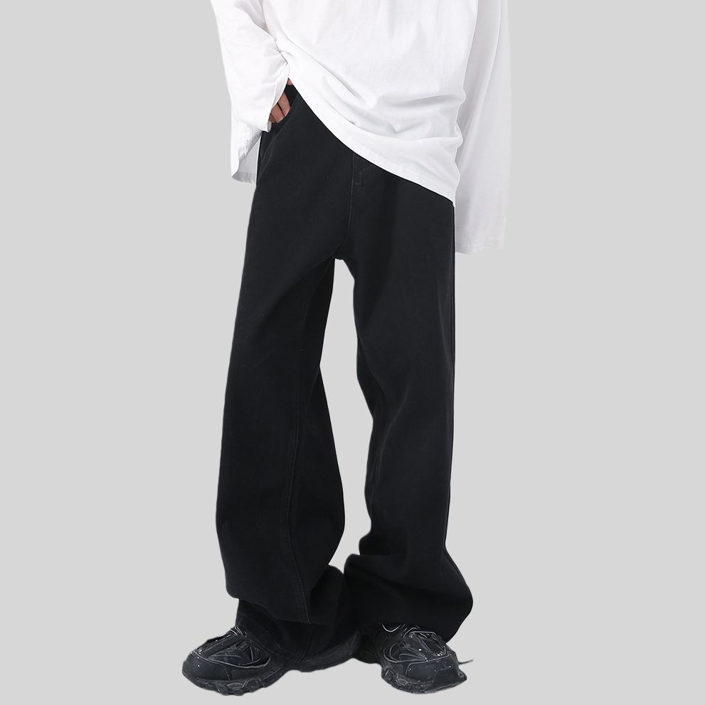Mens Oversized 79.3%cotton 9.1%polyester 11.6%regenerated cellulose fiber jeans NB-B414 - Honfitwear