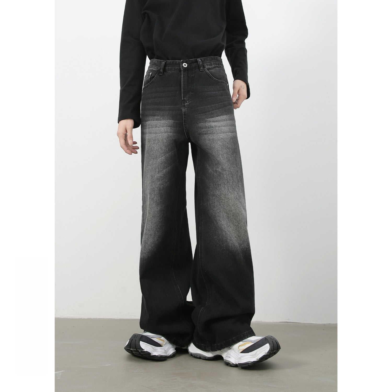 Mens Acid Washed 84.4%cotton 6%polyester 9.6%regenerated cellulose fiber jeans NB-H059X09