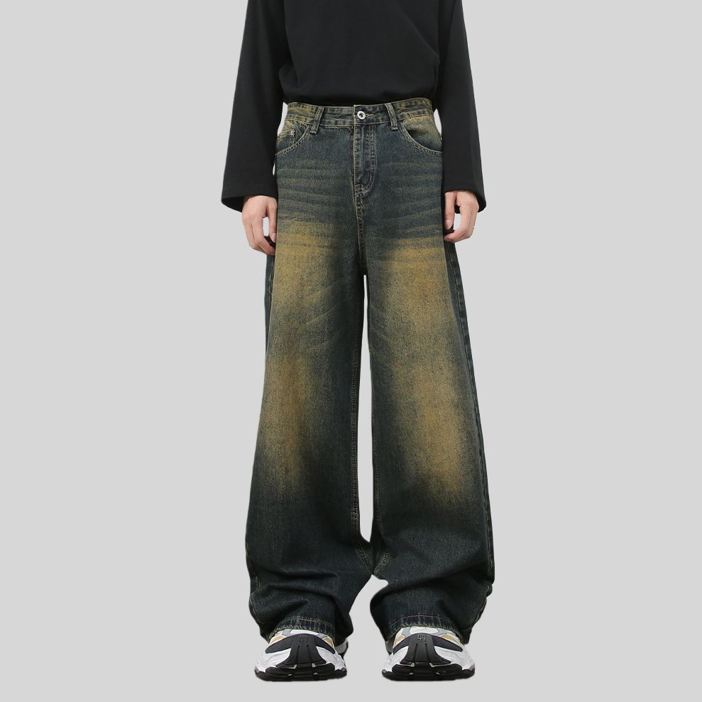 Mens Acid Washed 84.4%cotton 6%polyester 9.6%regenerated cellulose fiber jeans NB-H059X09 - Product View 21 | Honfit