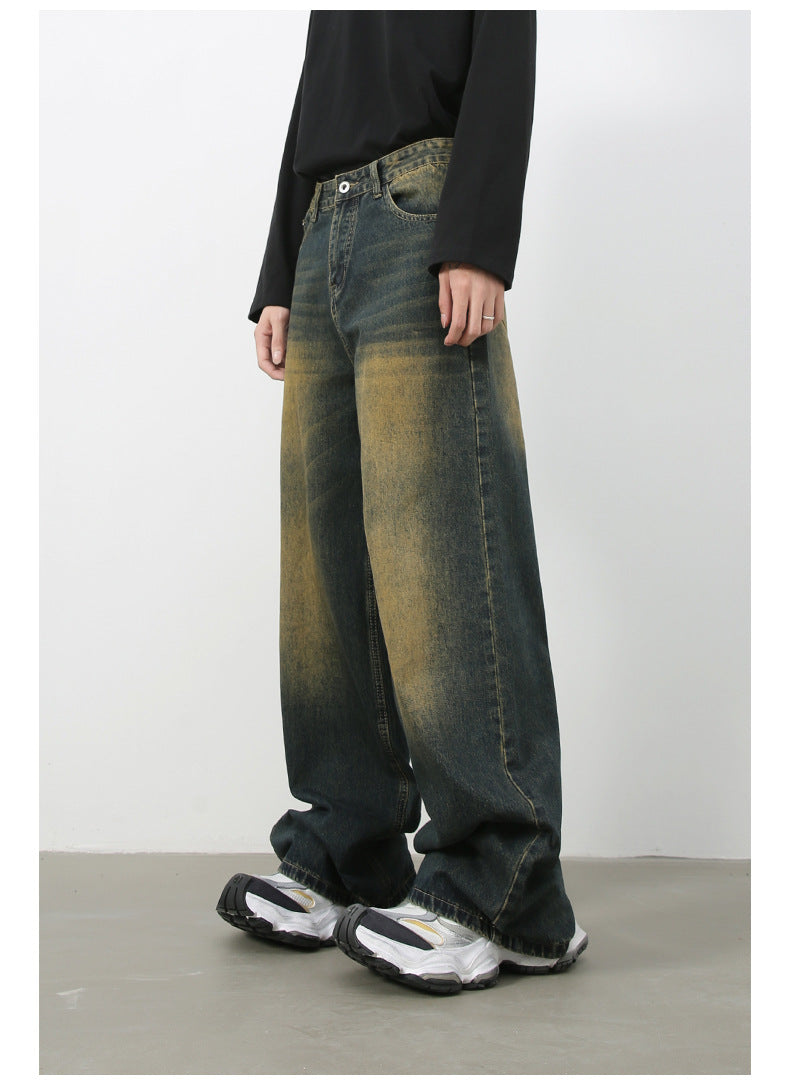 Mens Acid Washed 84.4%cotton 6%polyester 9.6%regenerated cellulose fiber jeans NB-H059X09
