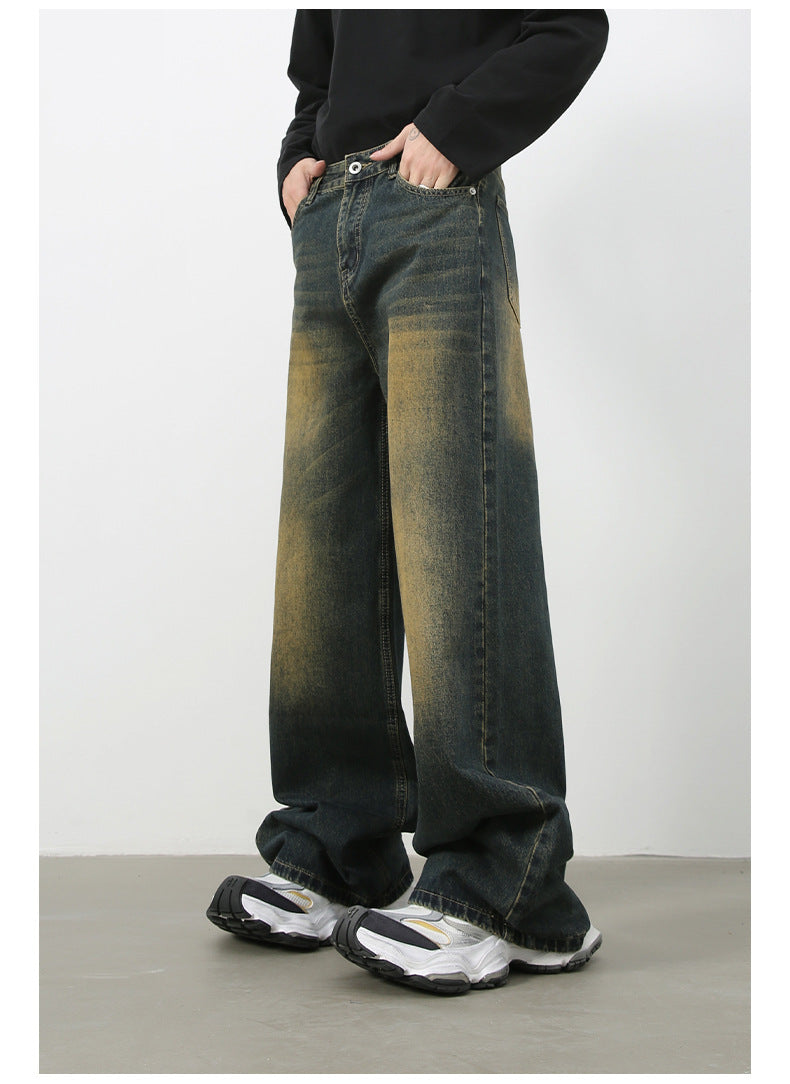 Mens Acid Washed 84.4%cotton 6%polyester 9.6%regenerated cellulose fiber jeans NB-H059X09