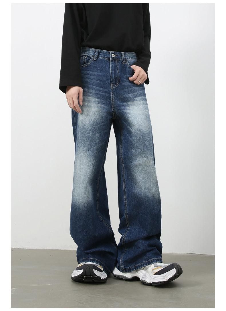 Mens Acid Washed 84.4%cotton 6%polyester 9.6%regenerated cellulose fiber jeans NB-H059X09