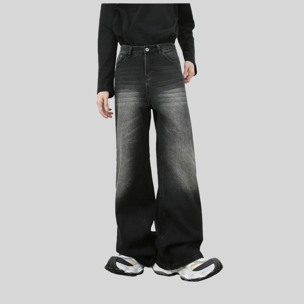 Mens Acid Washed 84.4%cotton 6%polyester 9.6%regenerated cellulose fiber jeans NB-H059X09
