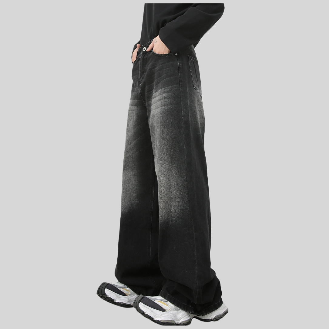 Mens Acid Washed 84.4%cotton 6%polyester 9.6%regenerated cellulose fiber jeans NB-H059X09