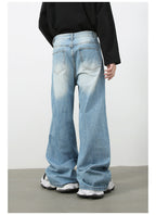 Mens Acid Washed 84.4%cotton 6%polyester 9.6%regenerated cellulose fiber jeans NB-H059X09