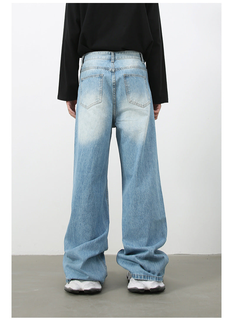 Mens Acid Washed 84.4%cotton 6%polyester 9.6%regenerated cellulose fiber jeans NB-H059X09