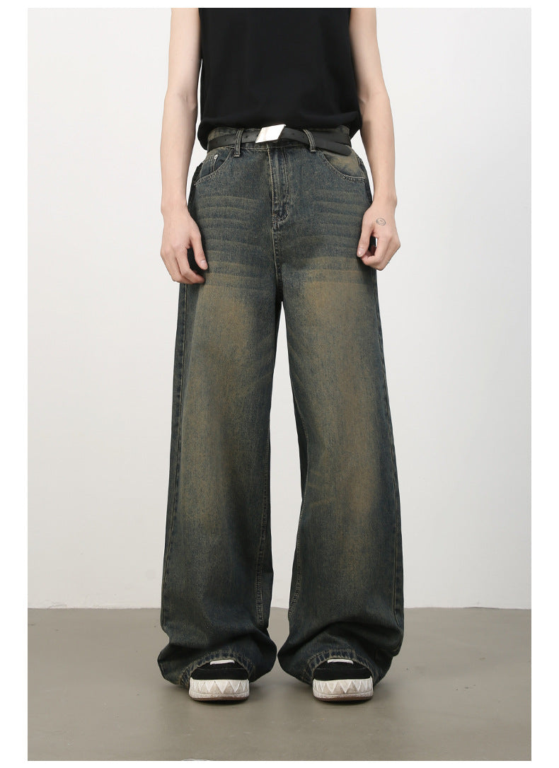 Mens Acid Washed 84.4%cotton 6%polyester 9.6%regenerated cellulose fiber jeans NB-H059X09