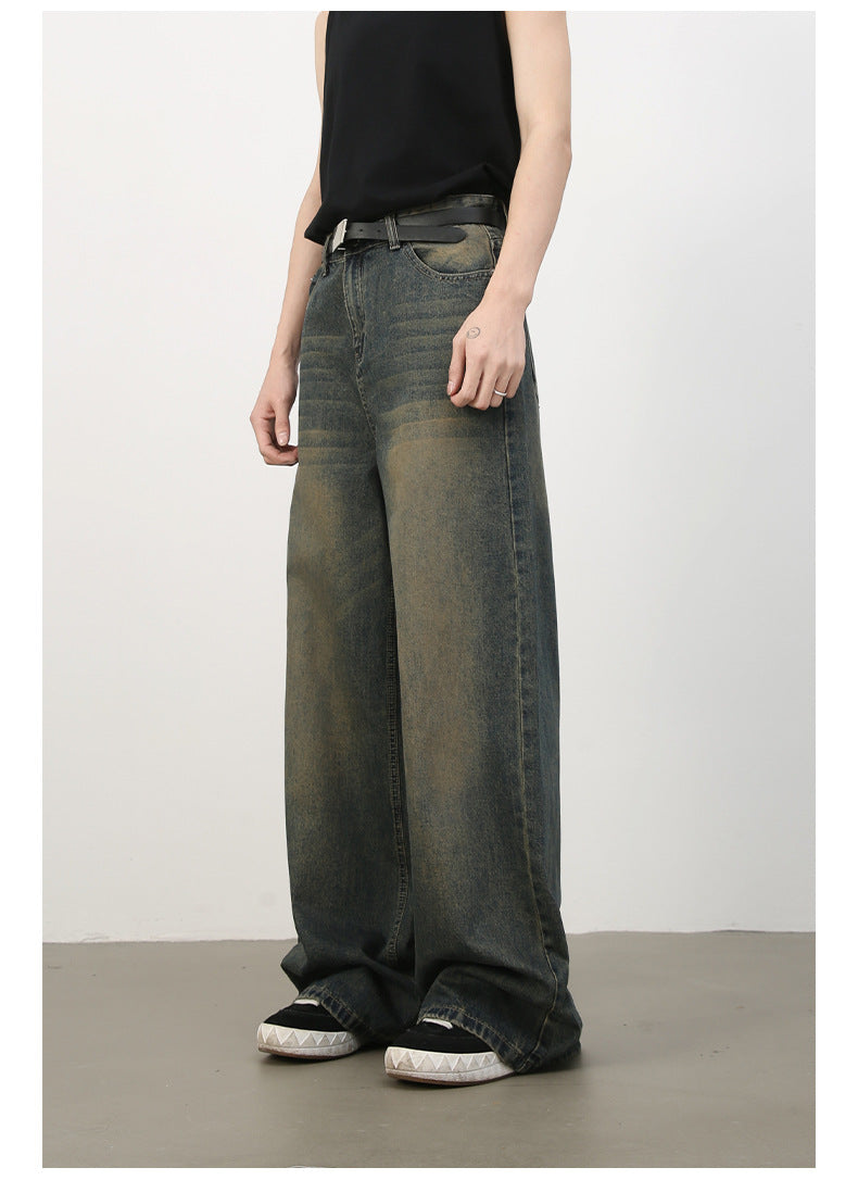 Mens Acid Washed 84.4%cotton 6%polyester 9.6%regenerated cellulose fiber jeans NB-H059X09