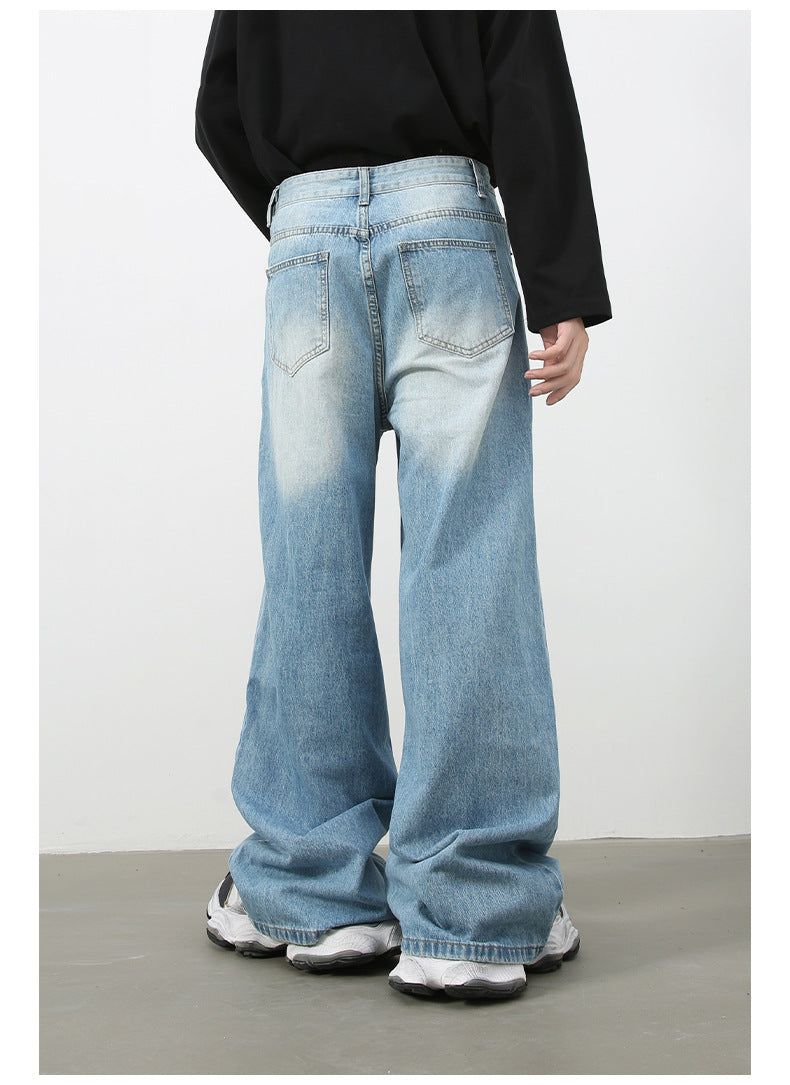 Mens Acid Washed 84.4%cotton 6%polyester 9.6%regenerated cellulose fiber jeans NB-H059X09 - Product View 40 | Honfit