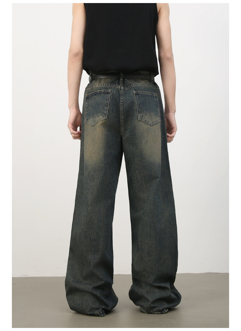 Mens Acid Washed 84.4%cotton 6%polyester 9.6%regenerated cellulose fiber jeans NB-H059X09