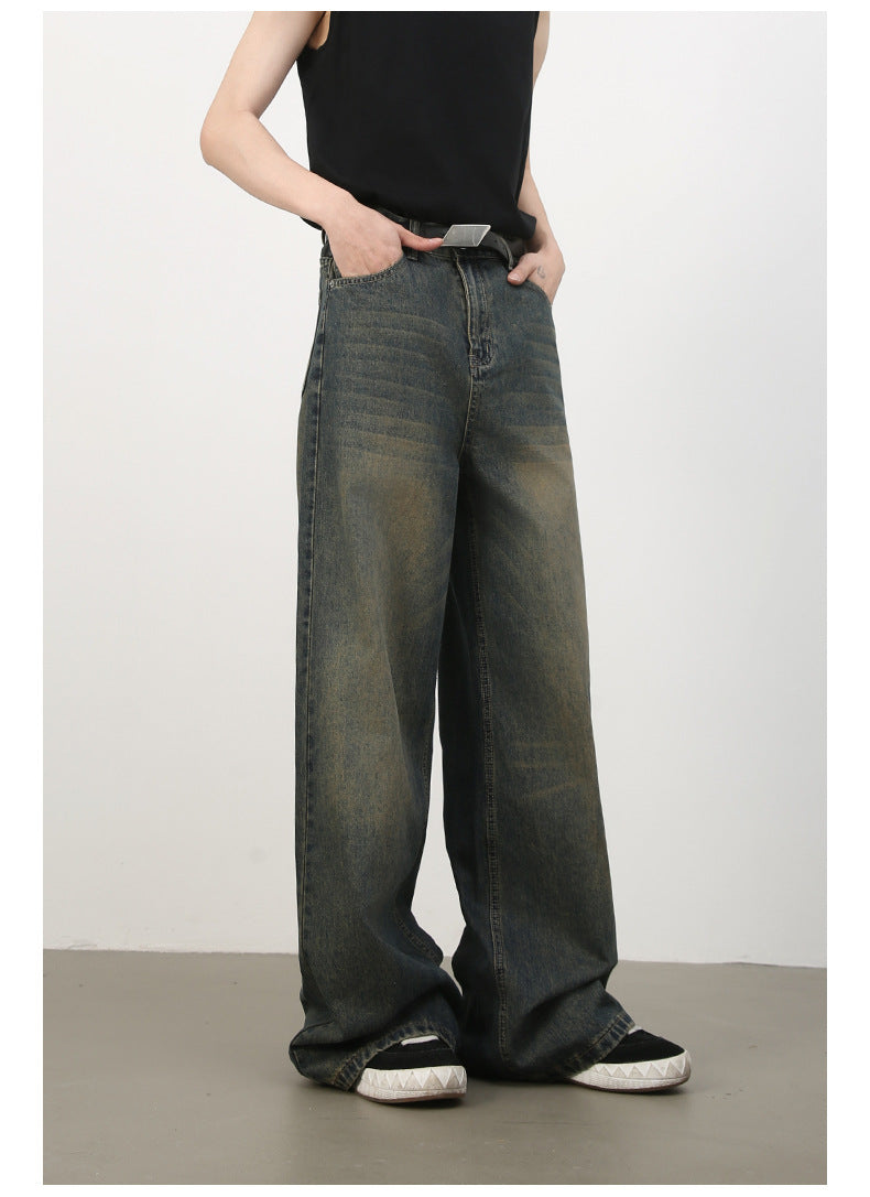 Mens Acid Washed 84.4%cotton 6%polyester 9.6%regenerated cellulose fiber jeans NB-H059X09