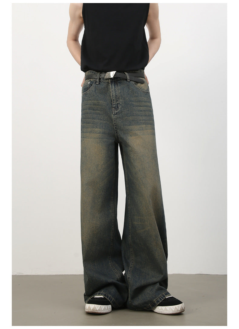 Mens Acid Washed 84.4%cotton 6%polyester 9.6%regenerated cellulose fiber jeans NB-H059X09