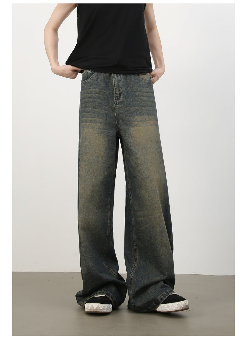 Mens Acid Washed 84.4%cotton 6%polyester 9.6%regenerated cellulose fiber jeans NB-H059X09 - Product View 50 | Honfit