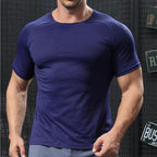 Mens Sports Training 92% polyester 8% spandex T Shirt NKS-324301 print logo 5