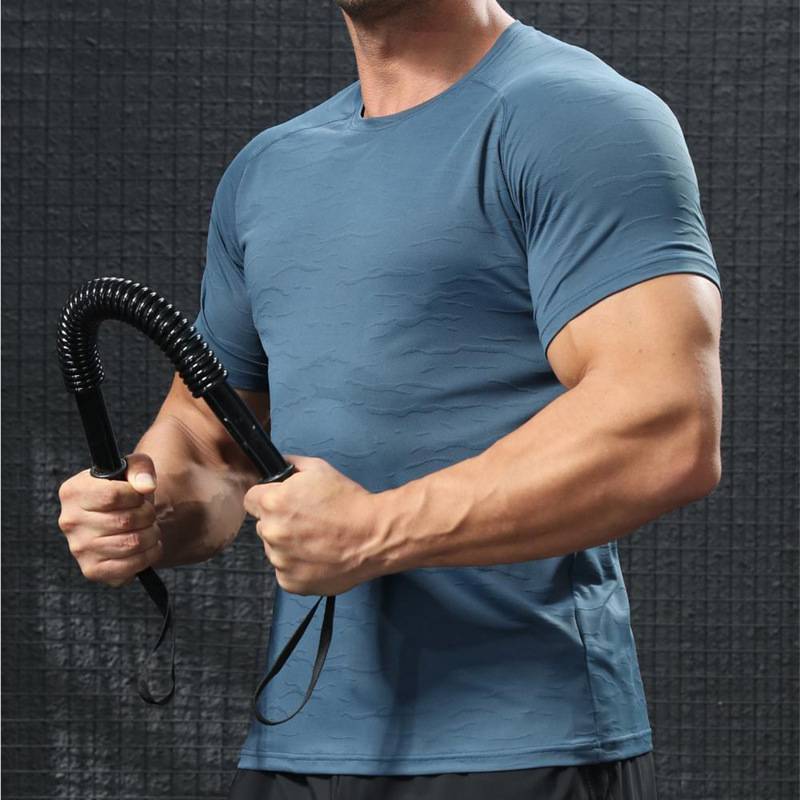Mens Sports Training 92% polyester 8% spandex T Shirt NKS-324301 print logo 17