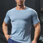Mens Sports Training 92% polyester 8% spandex T Shirt NKS-324301 print logo 6