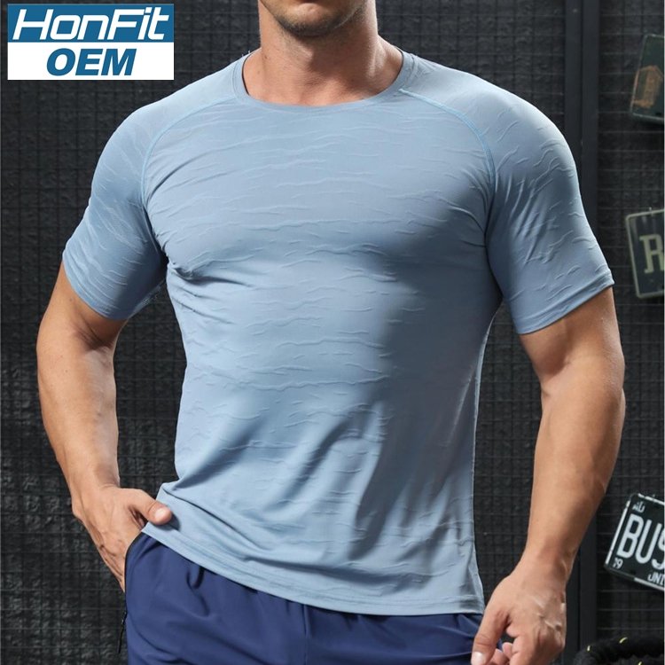 Mens Sports Training 92% polyester 8% spandex T Shirt NKS-324301 print logo 10