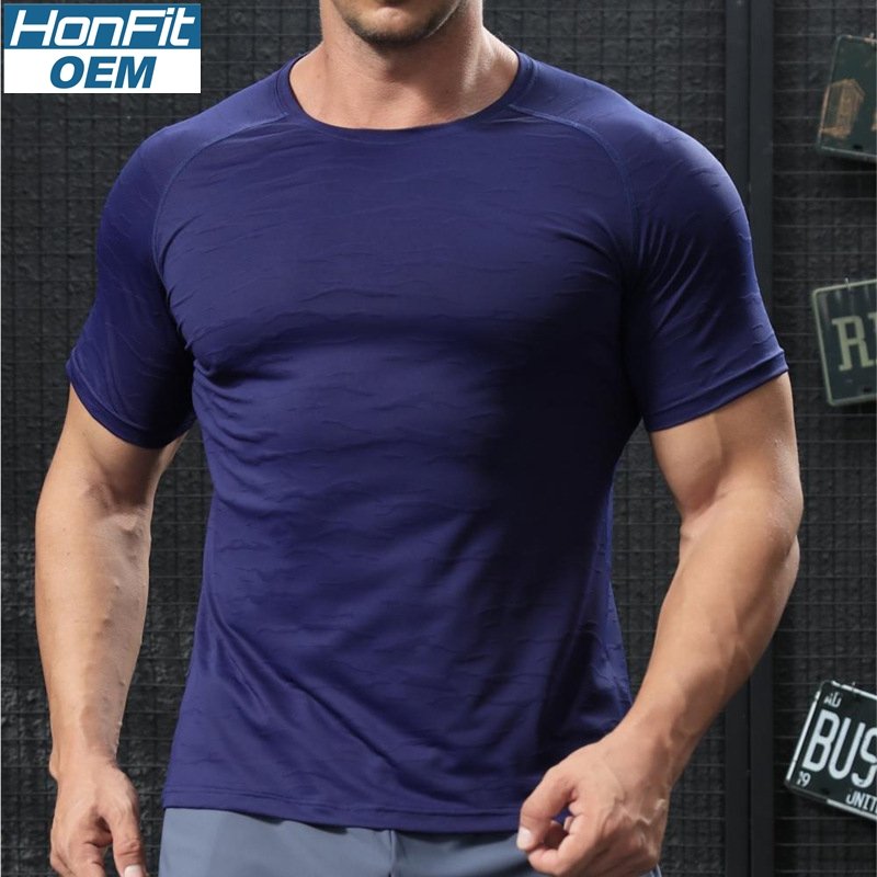 Mens Sports Training 92% polyester 8% spandex T Shirt NKS-324301 print logo 11