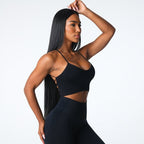 Womens Yoga Training 92%Nylon 8%Spandex Sports Bra O-4310 print logo 17