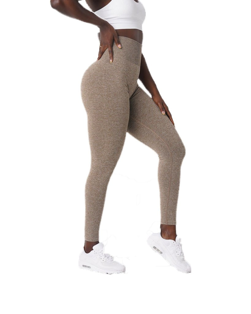 Womens Yoga Scrunch Butt Spandex / Nylon Leggings O-5423 print logo 1