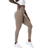 Womens Yoga Scrunch Butt Spandex / Nylon Leggings O-5423 print logo 1
