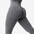 Womens Yoga Scrunch Butt Spandex / Nylon Leggings O-5423 print logo 29
