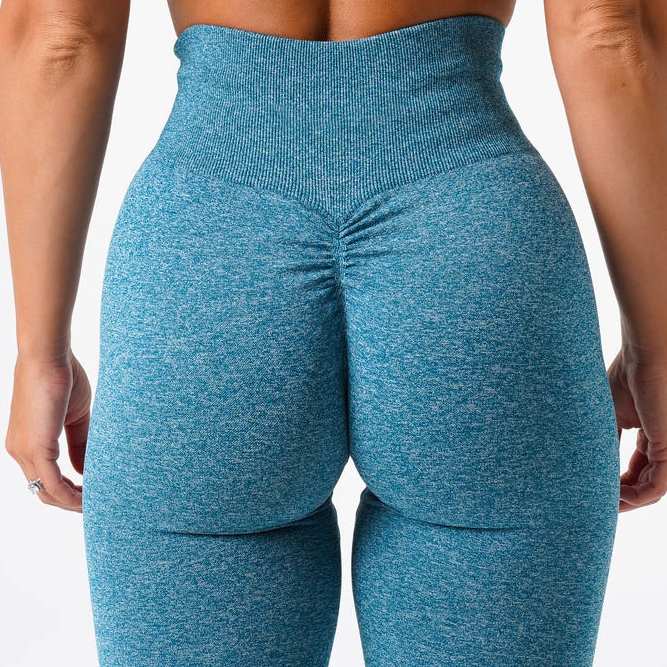 Womens Yoga Scrunch Butt Spandex / Nylon Leggings O-5423 print logo 25