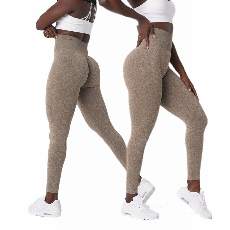 Womens Yoga Scrunch Butt Spandex / Nylon Leggings O-5423 print logo 22