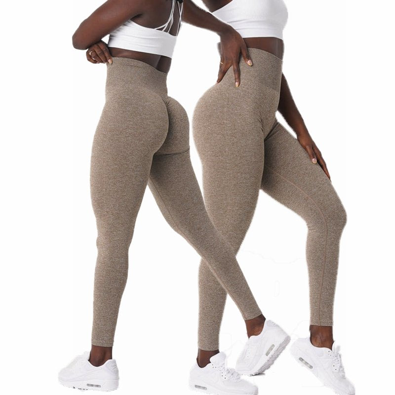 Womens Yoga Scrunch Butt Spandex / Nylon Leggings O-5423 print logo 30