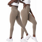 Womens Yoga Scrunch Butt Spandex / Nylon Leggings O-5423 print logo 30
