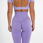 Womens Yoga Scrunch Butt Spandex / Nylon Leggings O-5423 print logo 15