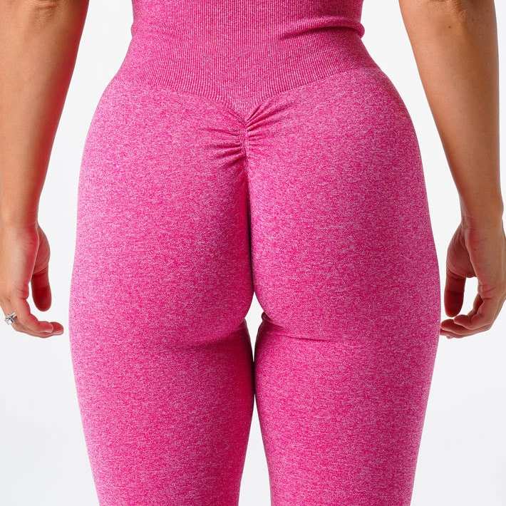 Womens Yoga Scrunch Butt Spandex / Nylon Leggings O-5423 print logo 28