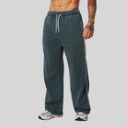 Mens Casual Sportswear 85%Cotton 15%Polyester Pants OEM-YG2008 - Dark Green S | Honfit