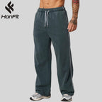 Mens Casual Sportswear 85%Cotton 15%Polyester Pants OEM-YG2008 print logo 3