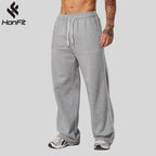 Mens Casual Sportswear 85%Cotton 15%Polyester Pants OEM-YG2008 - Medium Grey S | Honfit