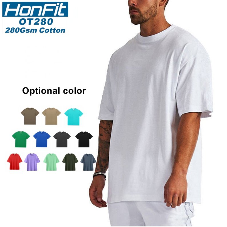 Mens Casual Streetwear 100% cotton Oversize Tshirt OT280 print logo 45