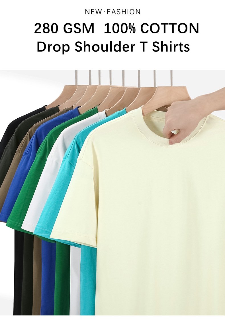 Mens Casual Streetwear 100% cotton Oversize Tshirt OT280 print logo 50