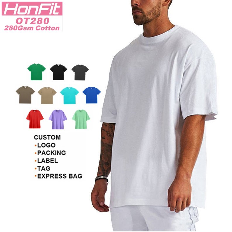 Mens Casual Streetwear 100% cotton Oversize Tshirt OT280 print logo 48