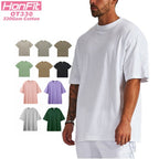 Mens Streetwear Heavyweight 100% cotton Oversize Tshirt OT330 print logo 37